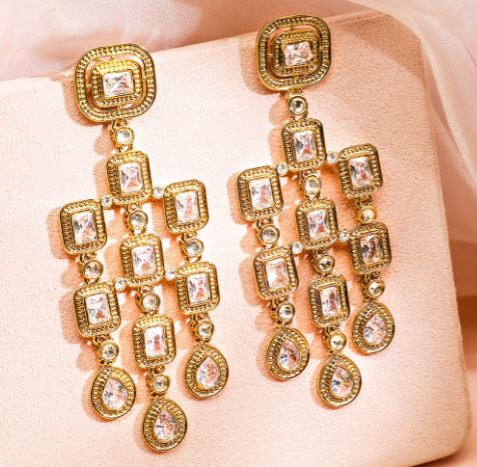 stone studded earrings