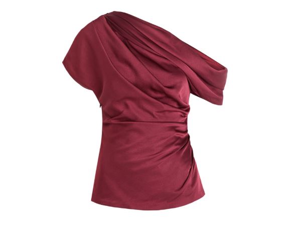 Harvey Nichols Phoebe Draped Satin Top